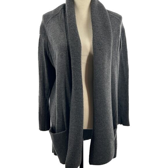 Vince Shawl Collar Wool Cashmere Cardigan Sweater XS Gray...